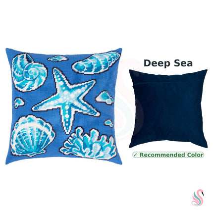 Needlepoint Pillow Kit "Treasures of the Sea"
