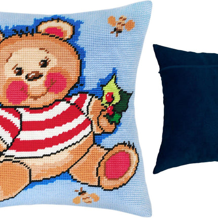 Needlepoint Pillow Kit "Teddy Bear"