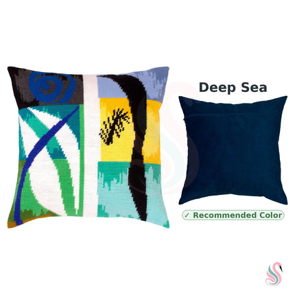 Needlepoint Pillow Kit "Beasts of the Sea"