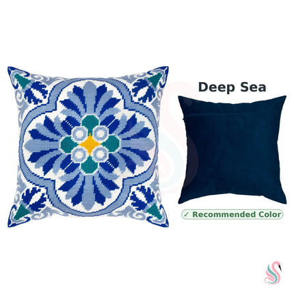 Needlepoint Pillow Kit "Celtic motifs. Winter."