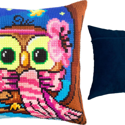 Cross Stitch Pillow Kit "Little Owl"