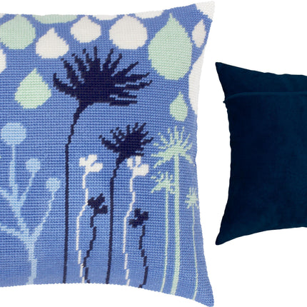 Needlepoint Pillow Kit "Purple Reverie"