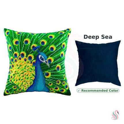 Needlepoint Pillow Kit "Peacock"