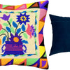 Needlepoint Pillow Kit "Folk Flowers"
