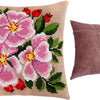 Cross Stitch Pillow Kit "Dog Rose"