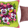 Needlepoint Pillow Kit "Bouquet of Violas"