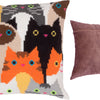Cross Stitch Pillow Kit "Cat Choir"