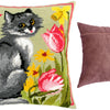 Needlepoint Pillow Kit "Kitty"