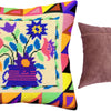 Needlepoint Pillow Kit "Folk Flowers"