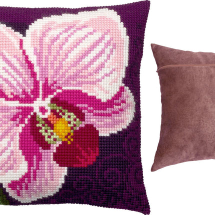 Cross Stitch Pillow Kit "Orchid"
