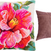 Cross Stitch Pillow Kit "Hibiscus"