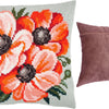 Cross Stitch Pillow Kit "Anemones"