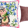 Needlepoint Pillow Kit "Hedgehog with Bellflowers"