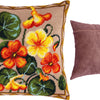 Needlepoint Pillow Kit "Nasturtium"