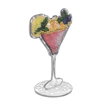DIY Cross-Stitch Kit: "Cocktail Charm"