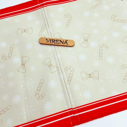DIY Table Runner kit "Christmas flower", Bead Embroidery Kit, Handmade table runner