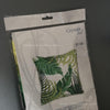 DIY Counted Cross Stitch Pillow Kit "Tropical leaves"