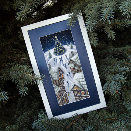 DIY Counted Cross Stitch Kit "Christmas lights"