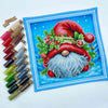 DIY Bead embroidery cushion cover kit "Christmas gnome "