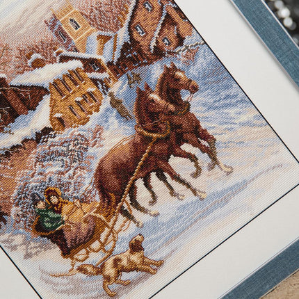 DIY Counted Cross Stitch Kit "Morning visit"