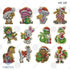 Christmas Bead Embroidery Kit "Chinese Zodiac Animal Calendar" Set 12 pcs Christmas tree toys