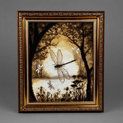 DIY Counted Cross Stitch Kit "Happiness on the bronze wings"
