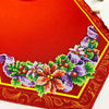 DIY Table Runner kit "Christmas Flower", Bead Embroidery Kit, Handmade table runner