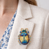Beadwork kit for creating brooch "Azurite"