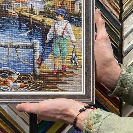 DIY Counted Cross Stitch Kit "Dad's assistant"