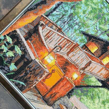 DIY Counted Cross Stitch Kit "Secret place"