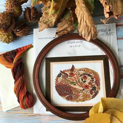 Counted Cross Stitch Kit "Colors in autumn"