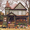DIY Counted Cross Stitch Kit "Autumn hut"