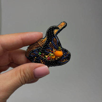 Beadwork kit for creating broоch "Magic of autumn"