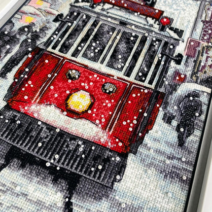 DIY Counted Cross Stitch Kit "Tram"