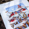 DIY Cross stitch kit with a printed canvas "Christmas fairytale"
