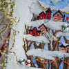 DIY Cross stitch kit with a printed canvas "Christmas fairytale"