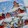 DIY Cross stitch kit with a printed canvas "Christmas fairytale"