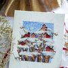DIY Cross stitch kit with a printed canvas "Christmas fairytale"