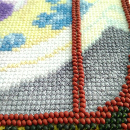 DIY Counted Cross Stitch Kit "Geisha with orchids"