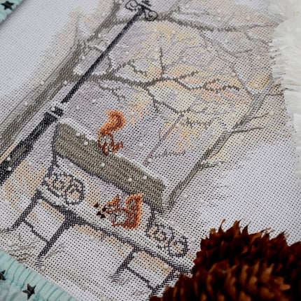 DIY Counted Cross Stitch Kit "In the winter park"