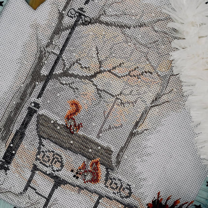 DIY Counted Cross Stitch Kit "In the winter park"