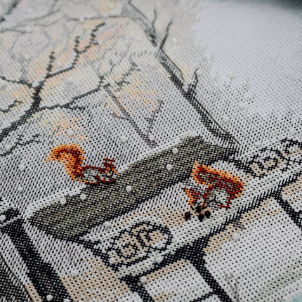 DIY Counted Cross Stitch Kit "In the winter park"