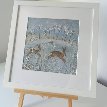 DIY Counted Cross Stitch Kit "Winter hares"