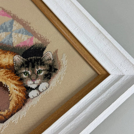 DIY "Teddy & Kittens" 14.2"x11.8"