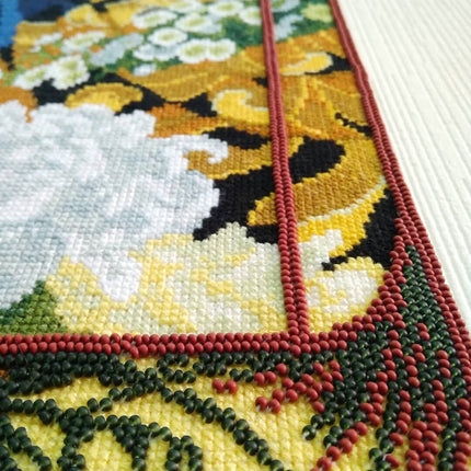 DIY Counted Cross Stitch Kit "Geisha with orchids"