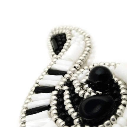 Beadwork kit for creating broоch "Treble clef"