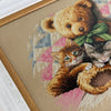 DIY "Teddy & Kittens" 14.2"x11.8"