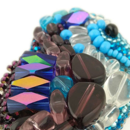 Beadwork kit for creating broоch "Horsefish"