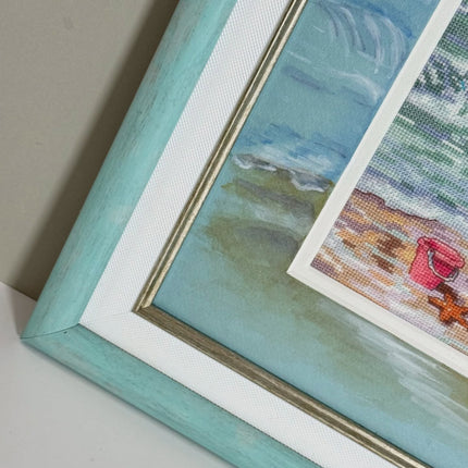 DIY "Girl at the Beach" 5.1"x7.1"