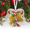 Christmas Bead Embroidery Kit Christmas toys Set 5 pcs Christmas tree toys